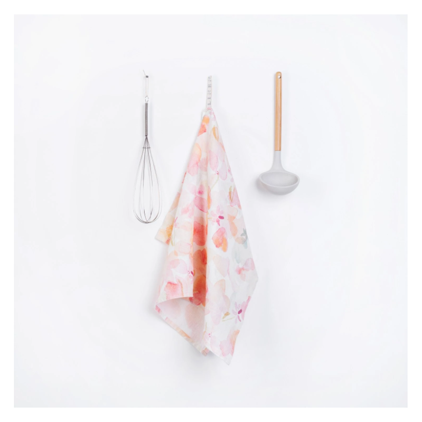 Tea Towel - Floral Washed Linen