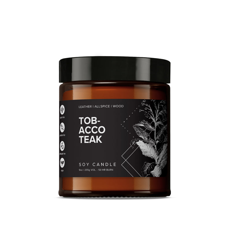 Broken Top Candle - Tobacco Teak 9oz