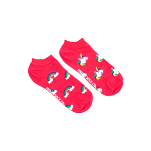Women's Ankle Socks - Unicorn & Rainbow