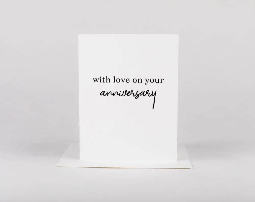 W&C Cards - With love on your anniversary
