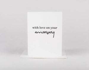 W&C Cards - With love on your anniversary