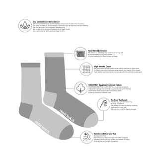 Women's Crew Socks - Flower Vine
