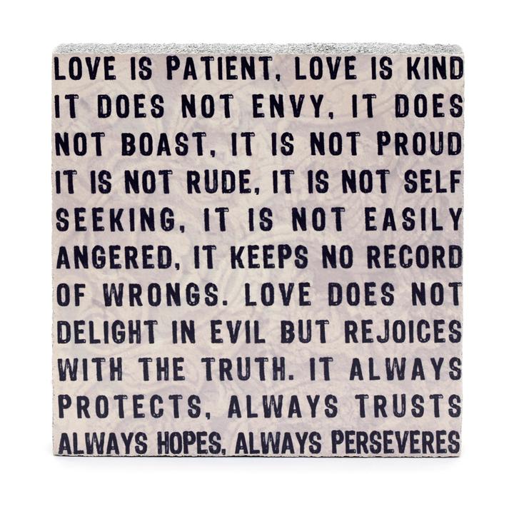 Wall Tile - Love is Patient