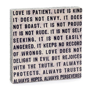 Wall Tile - Love is Patient