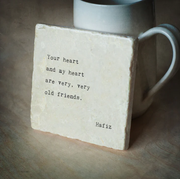 Marble Coaster - Your Heart & My Heart (text)
