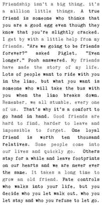 Typewriter Sign - Friendship