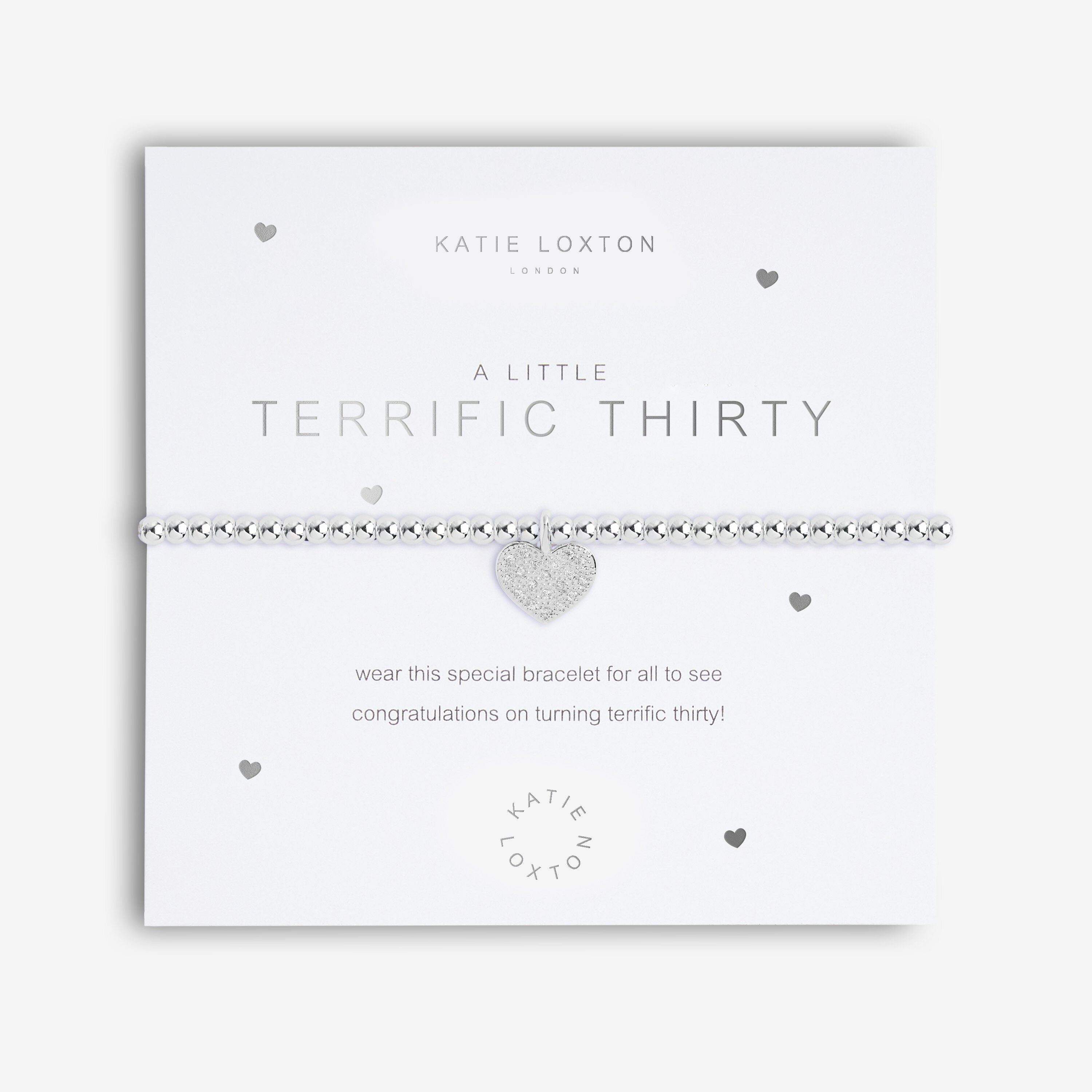 Katie Loxton Bracelet - Terrific Thirty (Slvr)