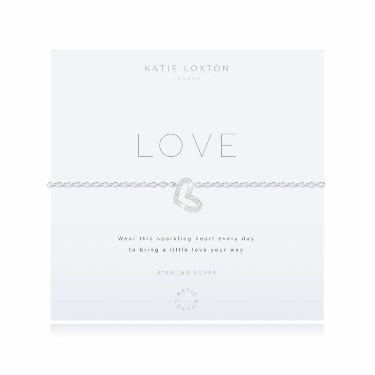 Katie Loxton Bracelet - Love (Sterling)