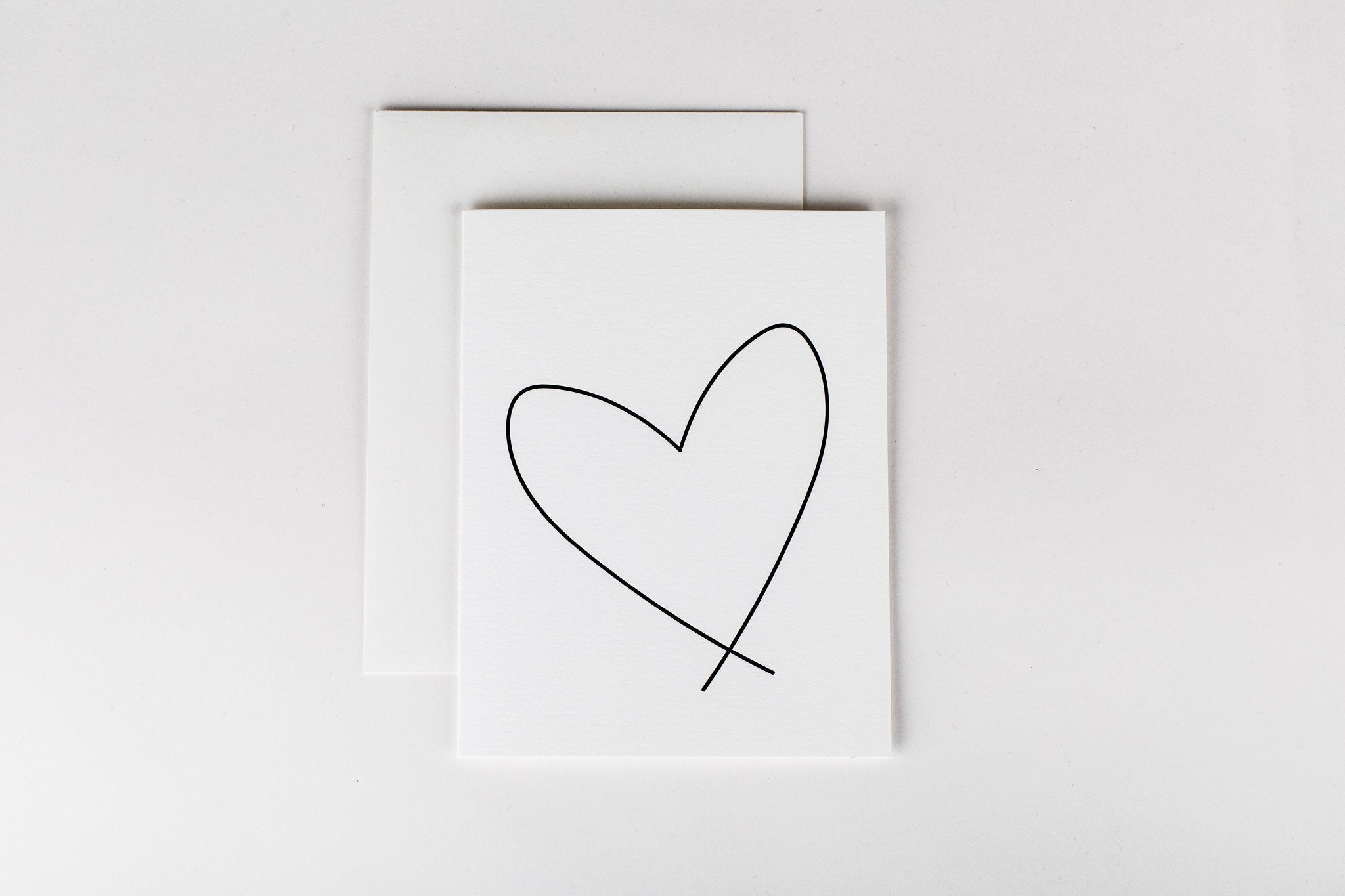 W&C Cards - Lewiston Heart (Blk Letterpress)